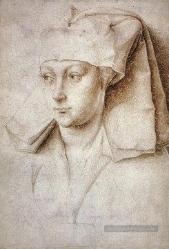 Rogier van der Weyden œuvres - Portrait d’une jeune femme peintre Rogier van der Weyden
